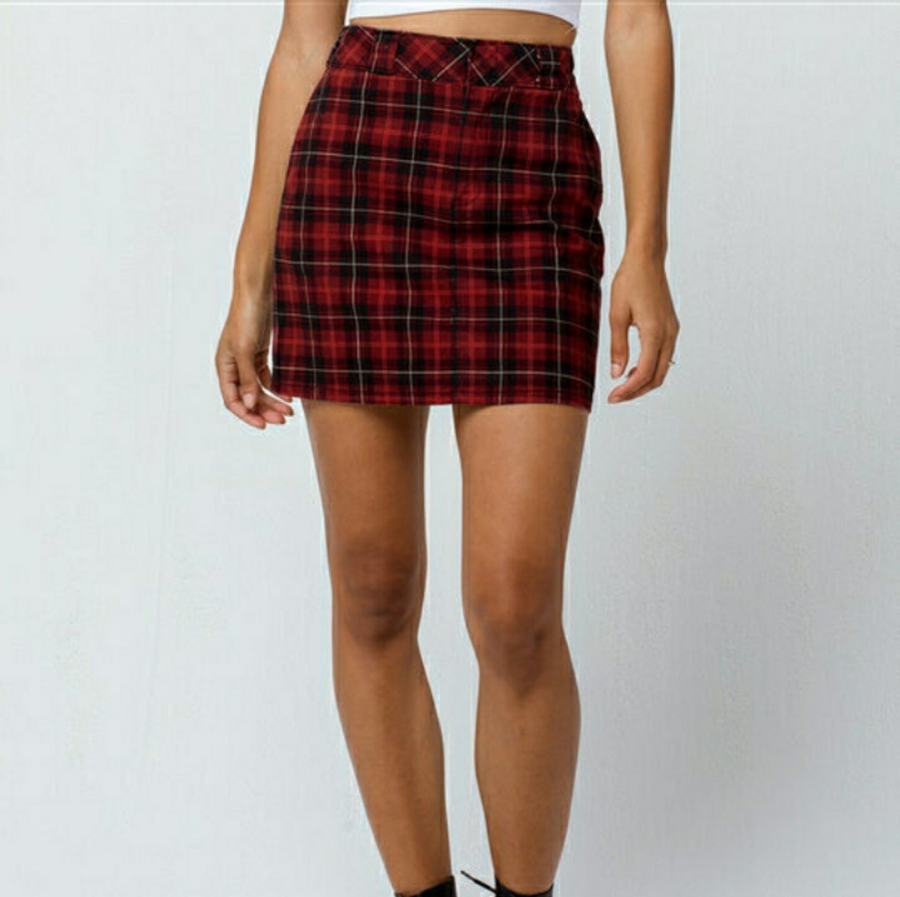 Dickies girls plaid skirt